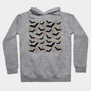 Festive Bats Christmas Pattern Hoodie